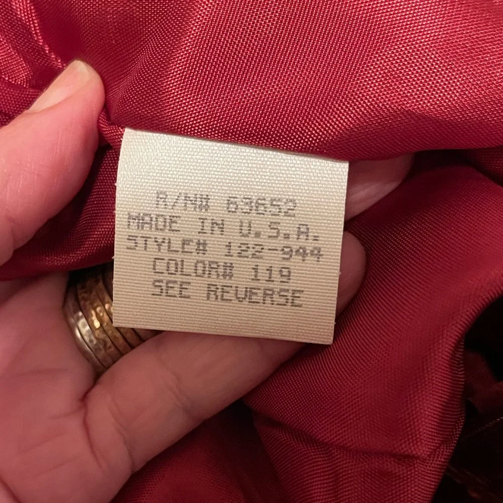 Hugo Buscati Collection Burgundy Velour One Button Blazer Size 10 - Picture 4 of 5